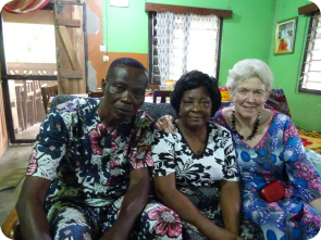 M. Kokou Todjro, président de l'Adich, Mme Akogo et Mme Kloecker